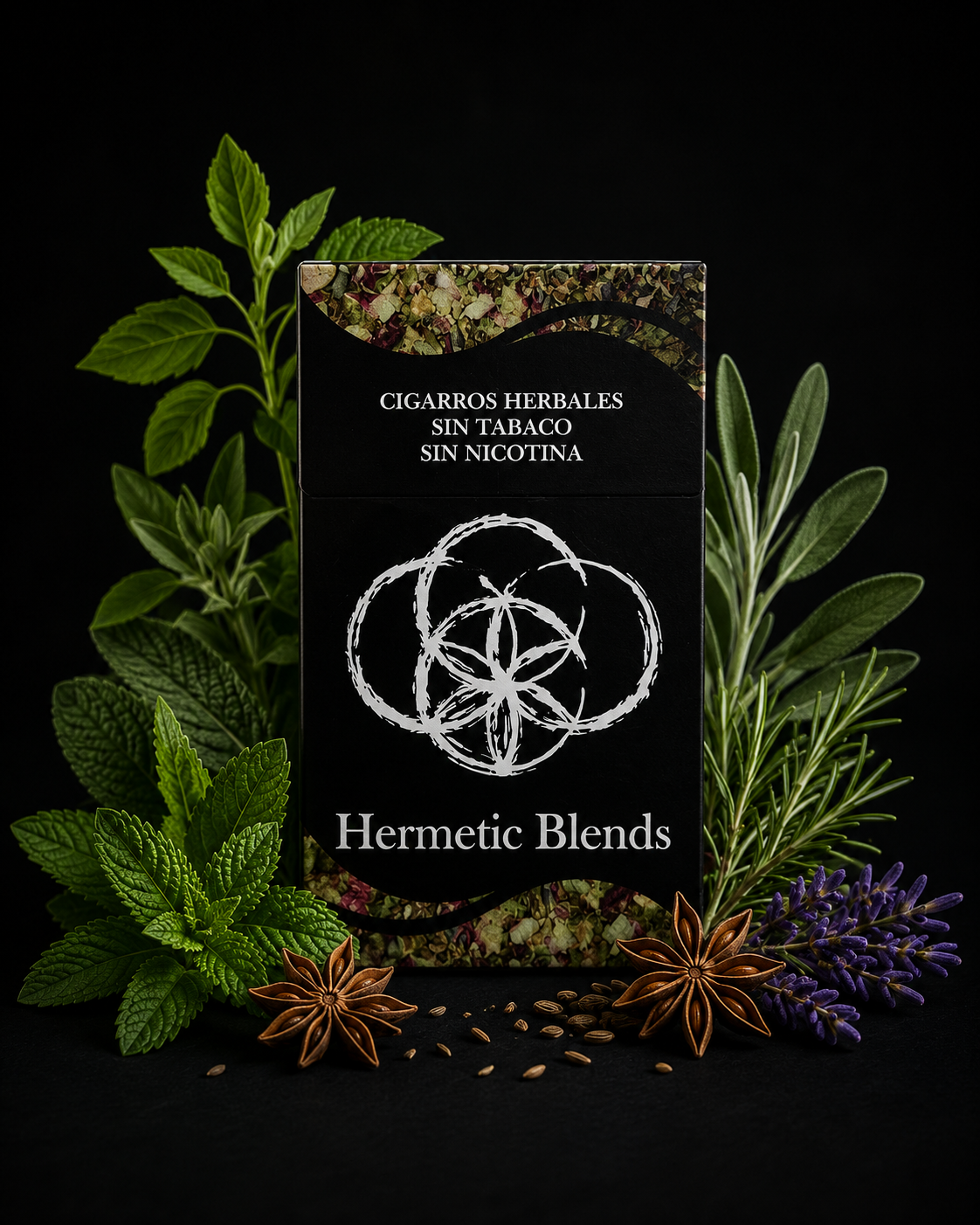 Cigarros Herbales Hermetic Blends Cajetilla 12 unidades